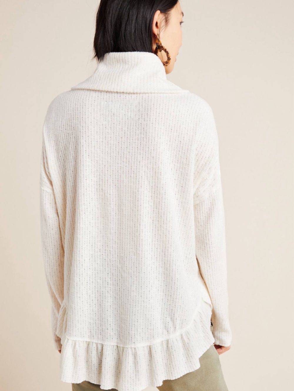 Maeve Addie Ruffled Hacci Pullover - Picture 4 of 8